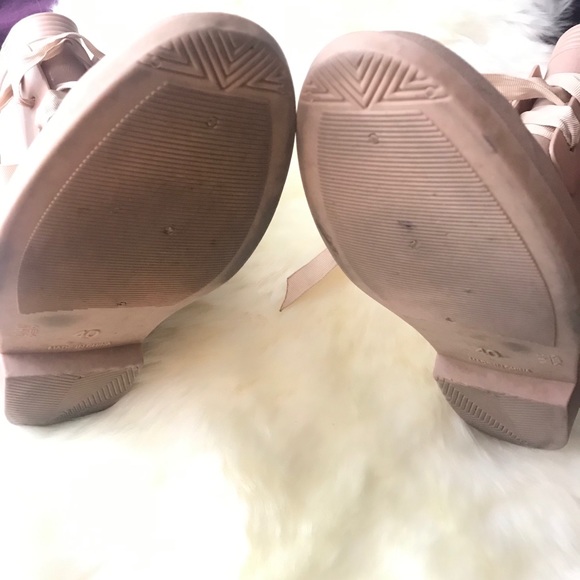 Taupe Lace-Up Rubber Booties - Picture 10 of 10